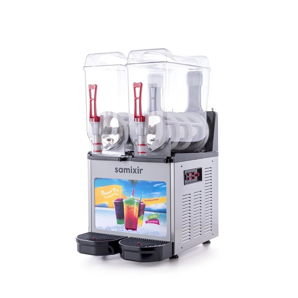 Samixir Twin Allure Çiftli 12+12 Lt Slush Buzlaş Karlamaç Makinesi SLUSH-24-IA