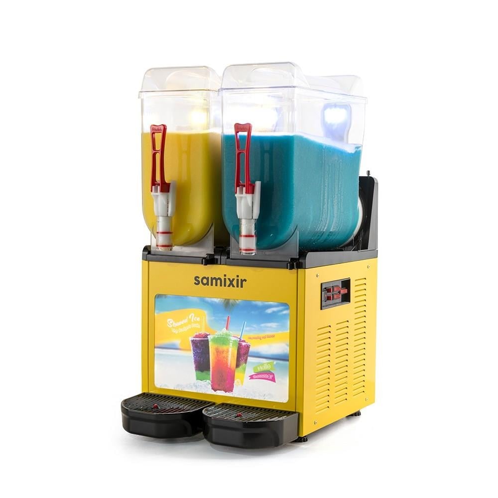 Samixir Twin Allure Çiftli 12+12 Lt Slush Buzlaş Karlamaç Makinesi SLUSH-24-YA