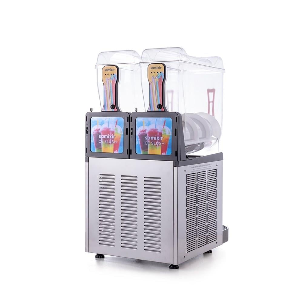 Samixir Twin Allure Çiftli 12+12 Lt Slush Buzlaş Karlamaç Makinesi SLUSH-24-IA