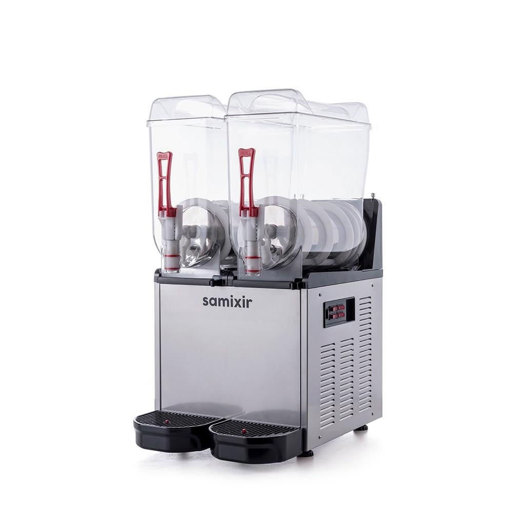 Samixir Twin Çiftli 12+12 Lt Slush Buzlaş Karlamaç Makinesi SLUSH-24-I