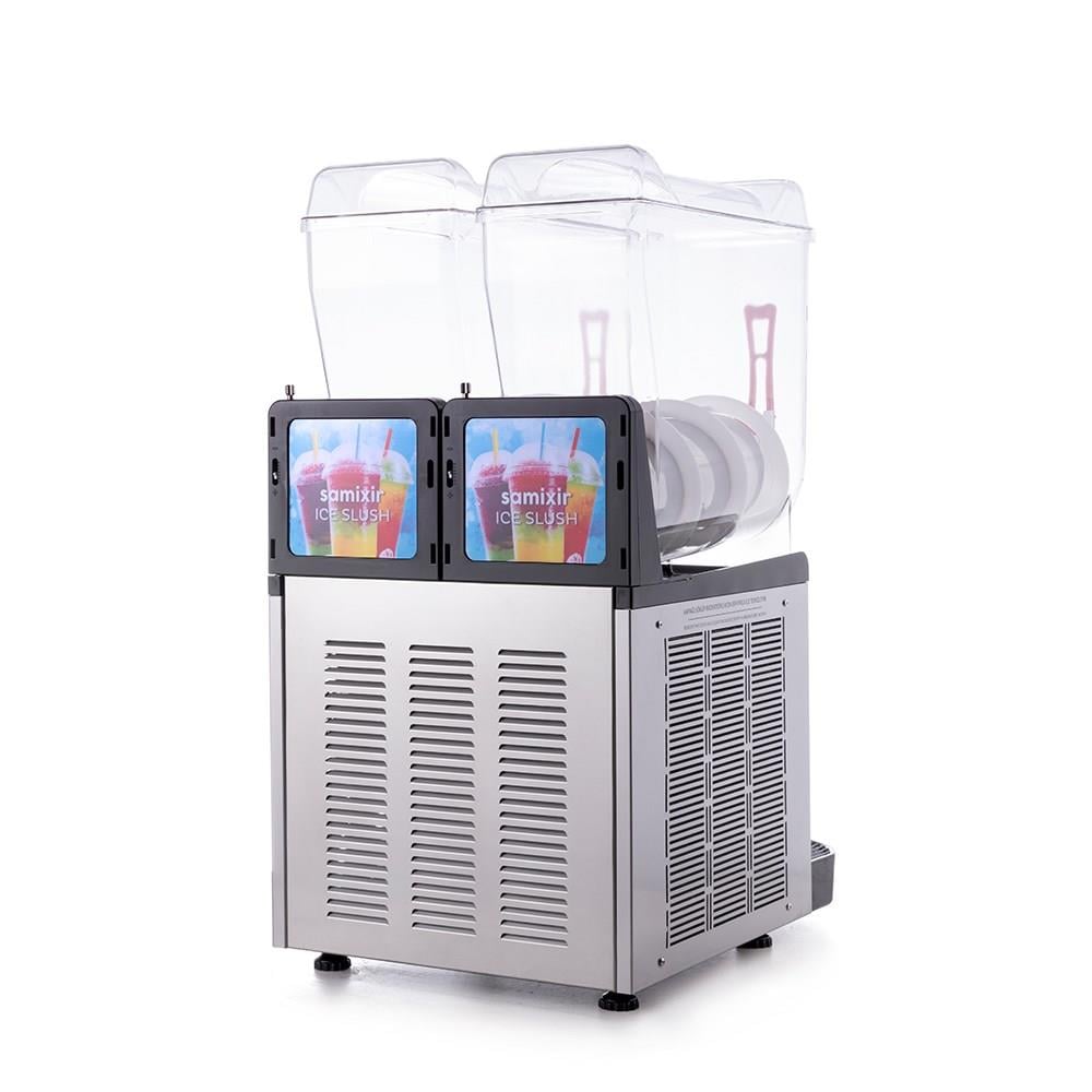 Samixir Twin Çiftli 12+12 Lt Slush Buzlaş Karlamaç Makinesi SLUSH-24-I