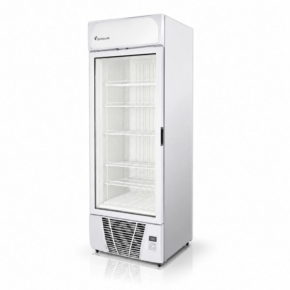 Şenocak VF500 Tek Kapılı No Frost Camlı Dikey Derin Dondurucu 220V