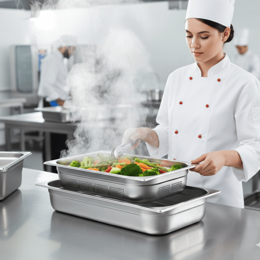 ÜRET Delikli Gastronom Küvet GN 1/1 20 mm 2,5 lt