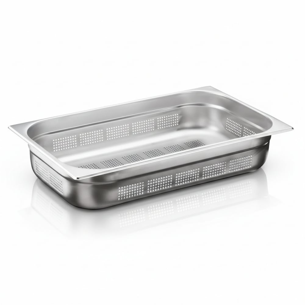 ÜRET Delikli Gastronom Küvet GN 1/1 40 mm 5 lt