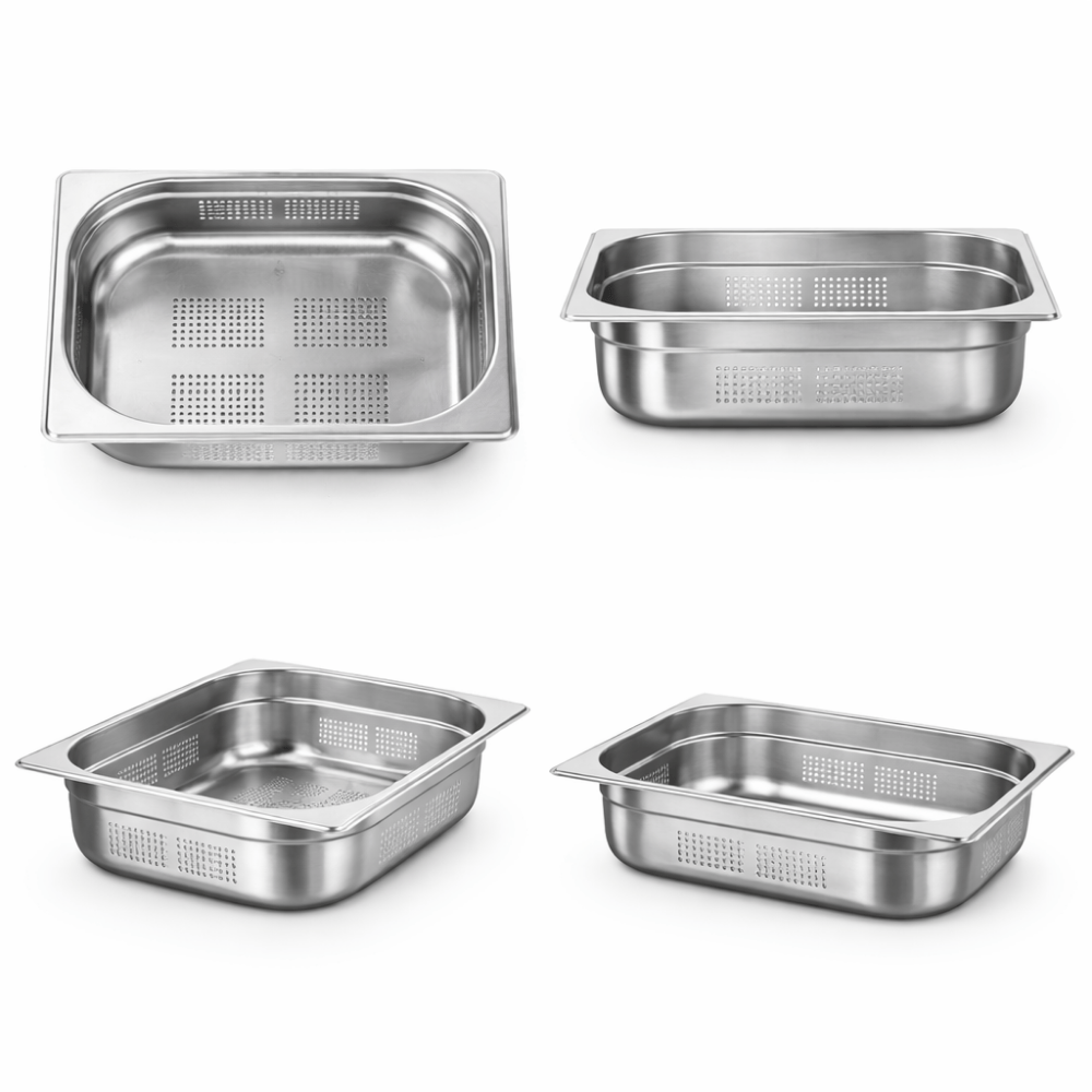 ÜRET Delikli Gastronom Küvet GN 2/3 150 mm 13 lt