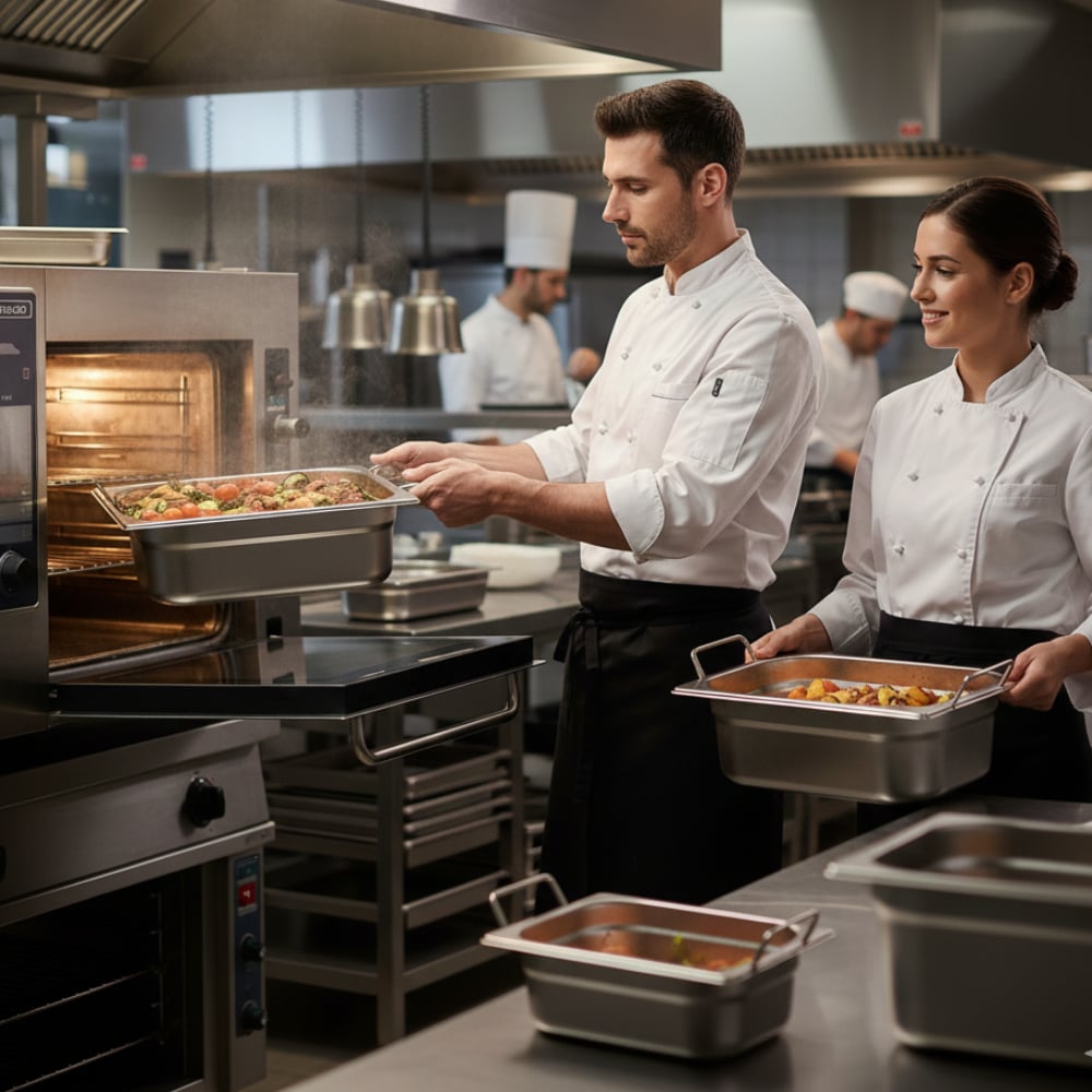 ÜRET Saplı Gastronom Küvet GN 1/4 65 mm 1.8 lt