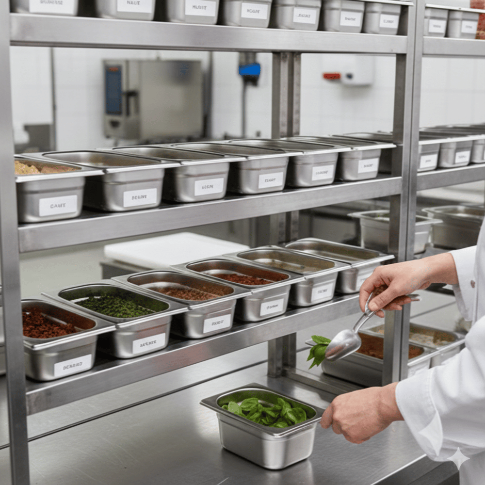 ÜRET Standart Gastronom Küvet GN 1/3 40 mm 1,5 lt