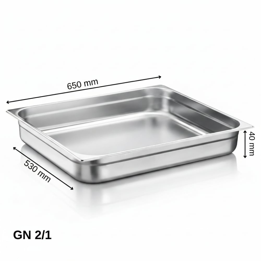 ÜRET Standart Gastronom Küvet GN 2/1 40 mm 10 lt