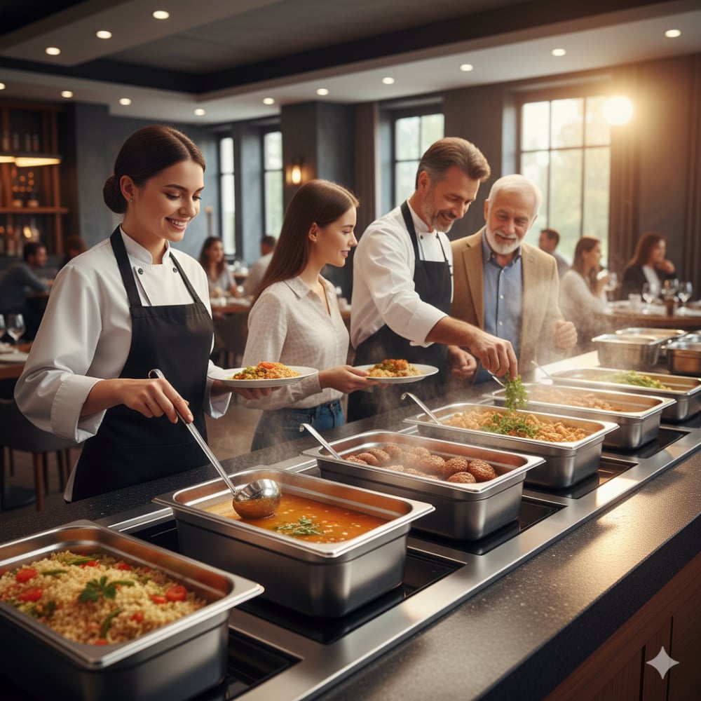 ÜRET Standart Gastronom Küvet GN 2/3 200 mm 18 lt