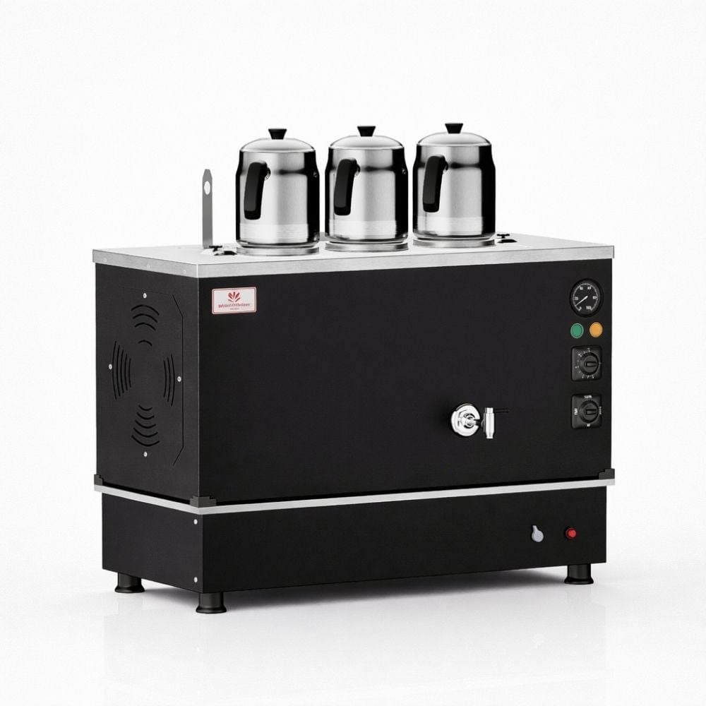 ankaAnka Doğalgazlı Pro Compact Hibrit Smart 3 Demlikli 30 Litre Çay MakinesiBPKO3-G-S