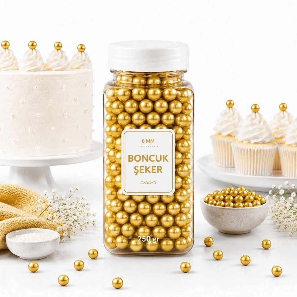 Dr. GustoDr. Gusto 8 Mm Gold Altın Boncuk Şeker 250 GrDR-8MM-GOLD