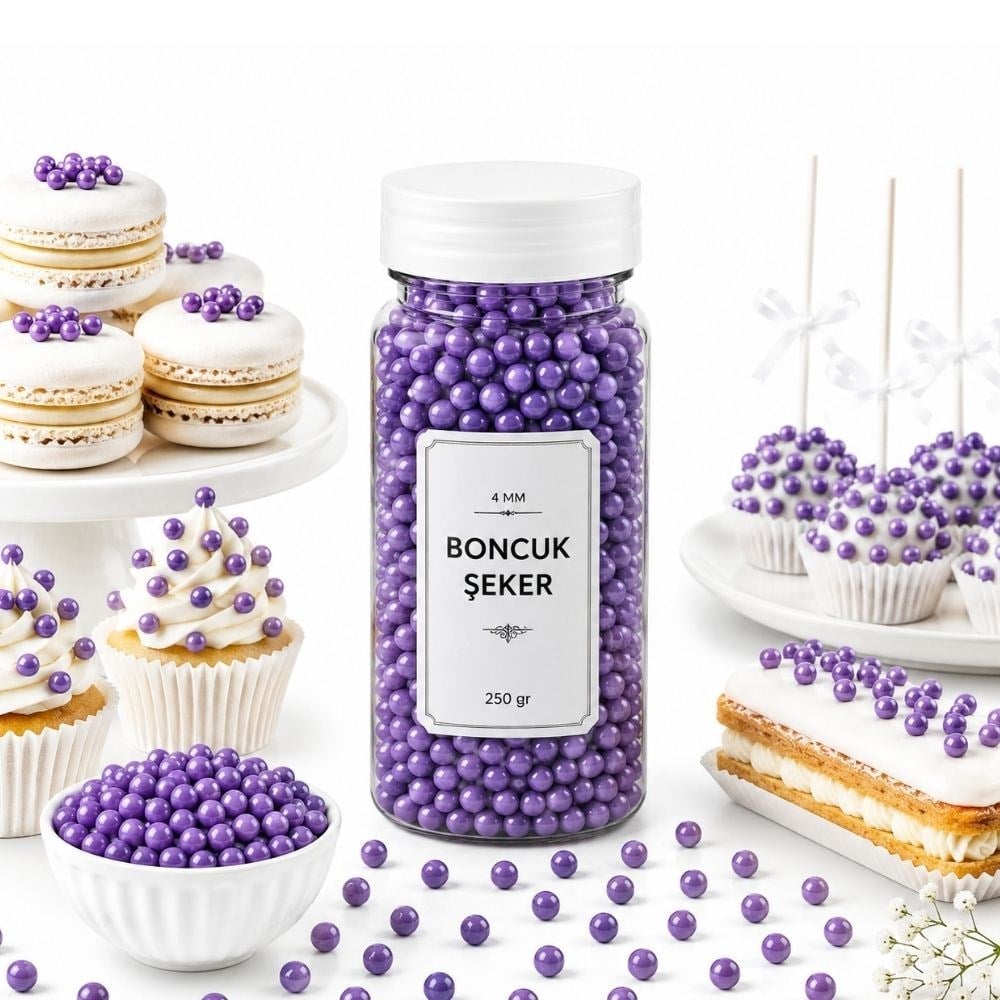 Dr. GustoDr. Gusto 4 Mm Mor Boncuk Şeker 250 GrDR-4MM-MOR