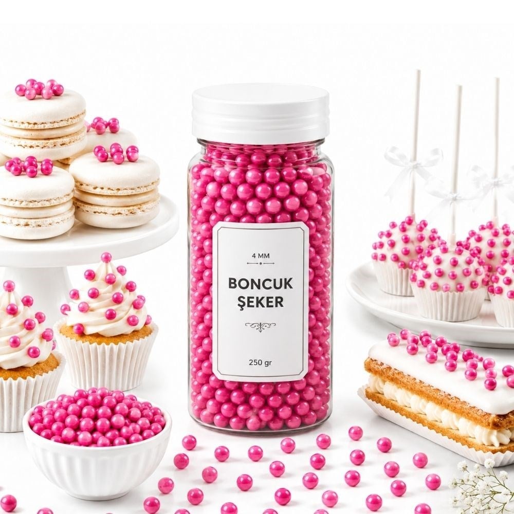 Dr. GustoDr. Gusto 4 Mm Pembe Boncuk Şeker 250 GrDR-4MM-PEMBE