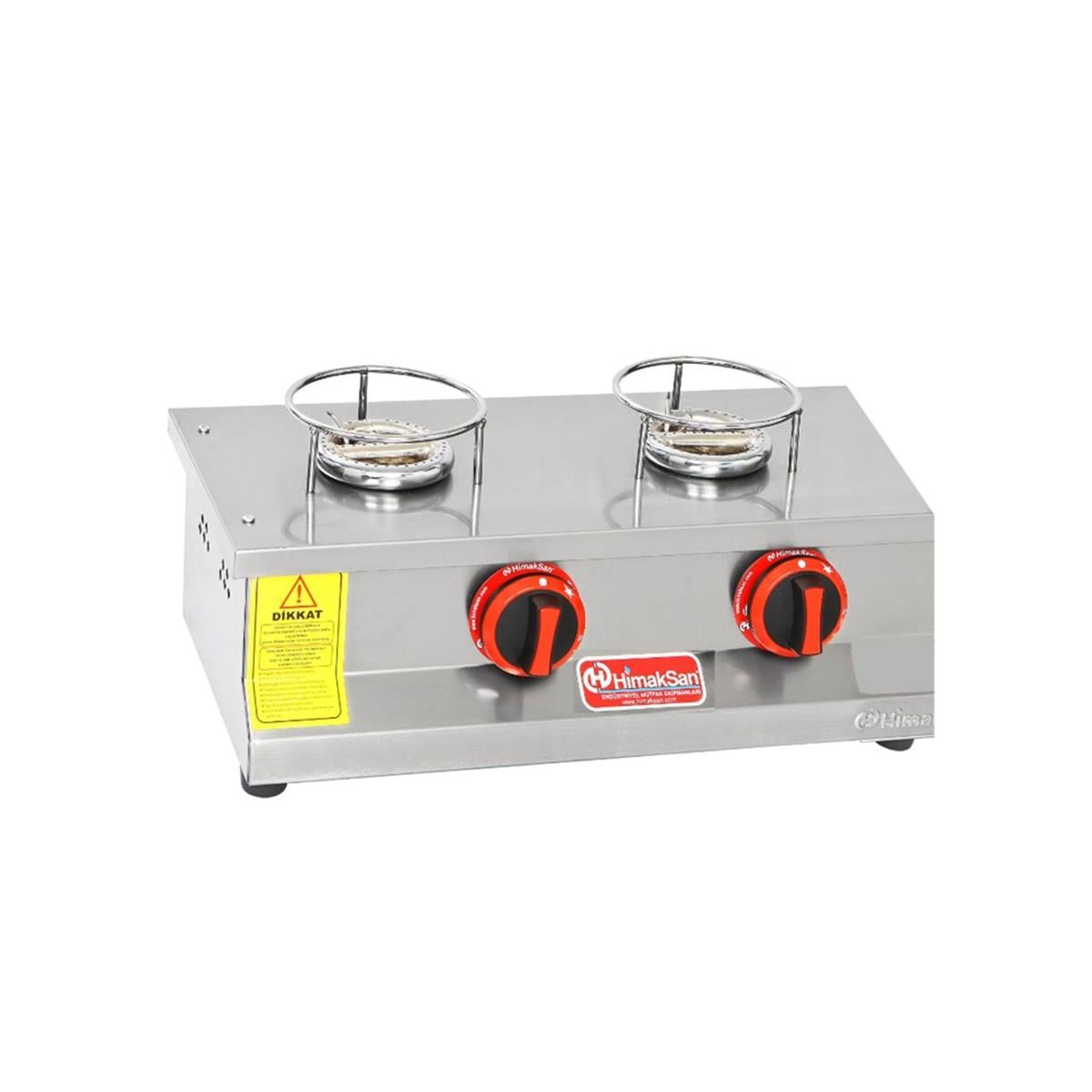 Himaksan Endüstriyel Lpg Tüplü 2 Ocaklı Künefe Ocağı Makinesi
