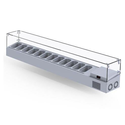 Iceinox Set Üstü Saladbar Cam Kapak GN 1/4-150: 12 Adet