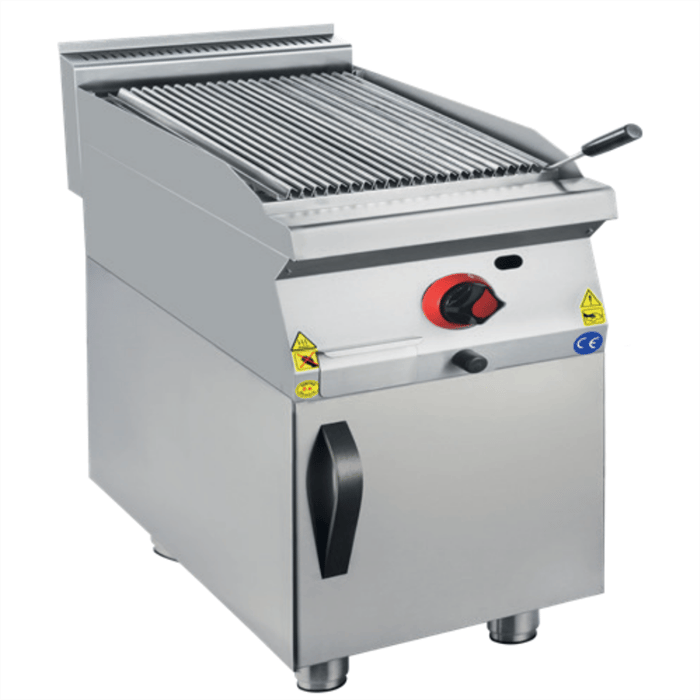Karacasan Endüstriyel 900 Seri Dolaplı 40 cm LPG Tüplü Sulu Balıksırtı Izgara