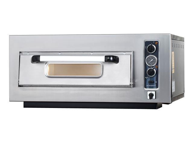 Maksan PO-501T Tek Katlı Termometre Göstergeli Pizza Fırını, 4 Adet Ø30 cm Pizza Kapasiteli