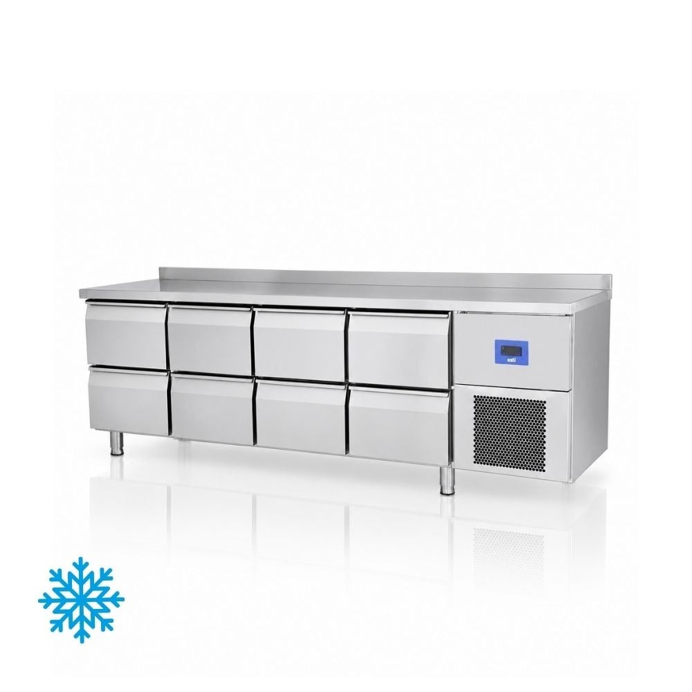 ÖztiryakilerÖztiryakiler TAG 470 LMV 8 Çekmece Tezgah Tip Derin Dondurucu 625 Litre 304 Çelik79E3.47LMV.02
