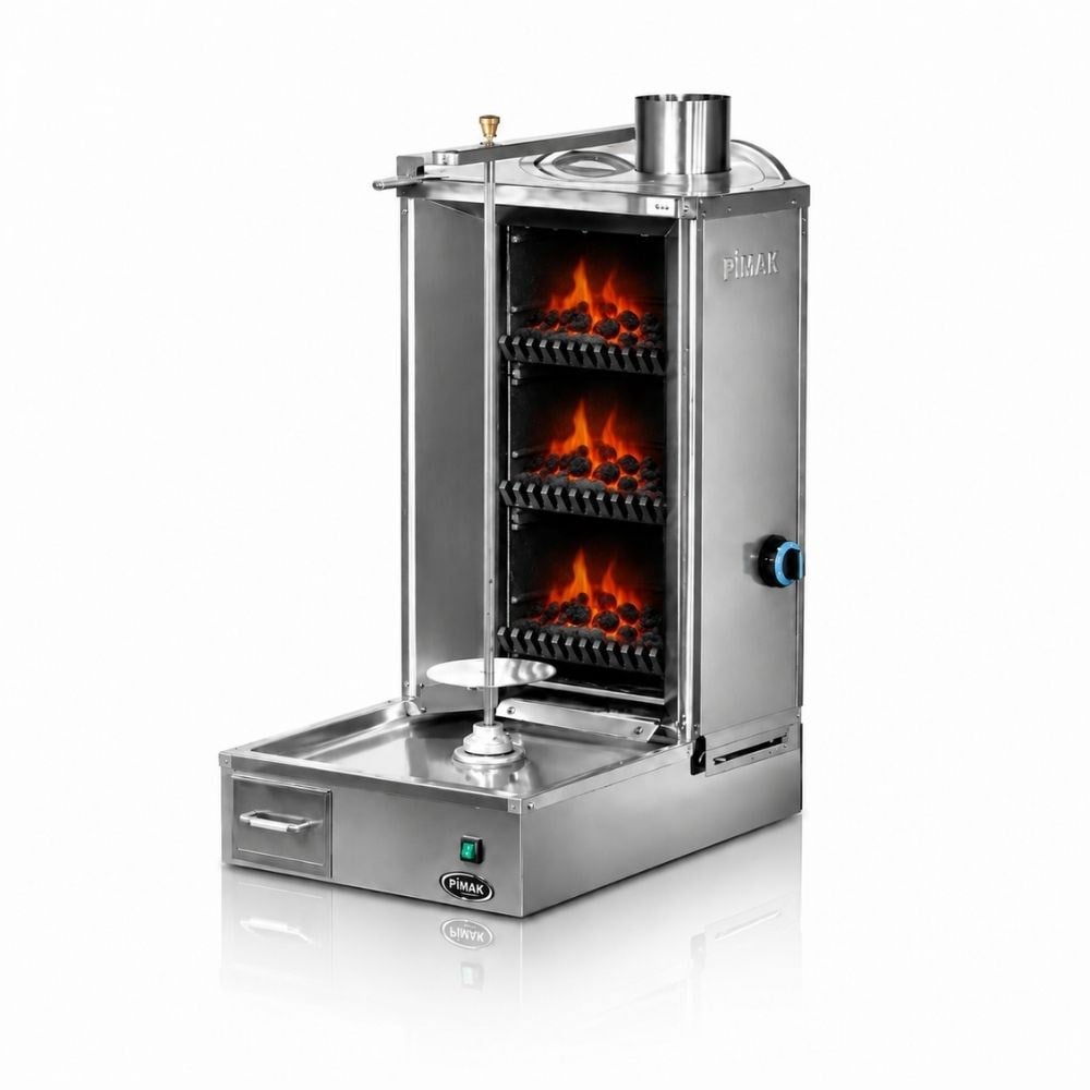 PimakPimak Kömürlü Döner Makinesi 3 Radyan MotorluM77-(3K)