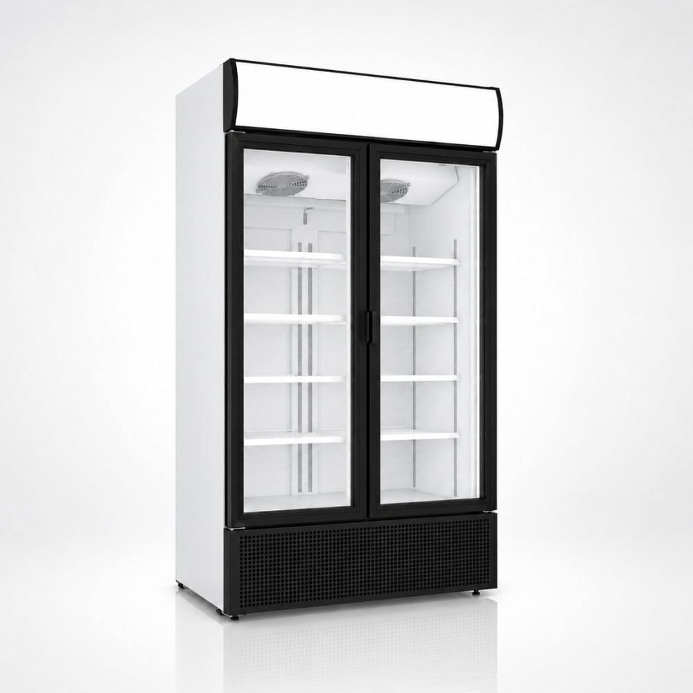 ŞENOCAKŞenocak S-1300 Slim TD Çift Çarpma Kapılı Kanopili Şişe Soğutucu Dolap 220VS-1300 SLİM TD KANOPİLİ