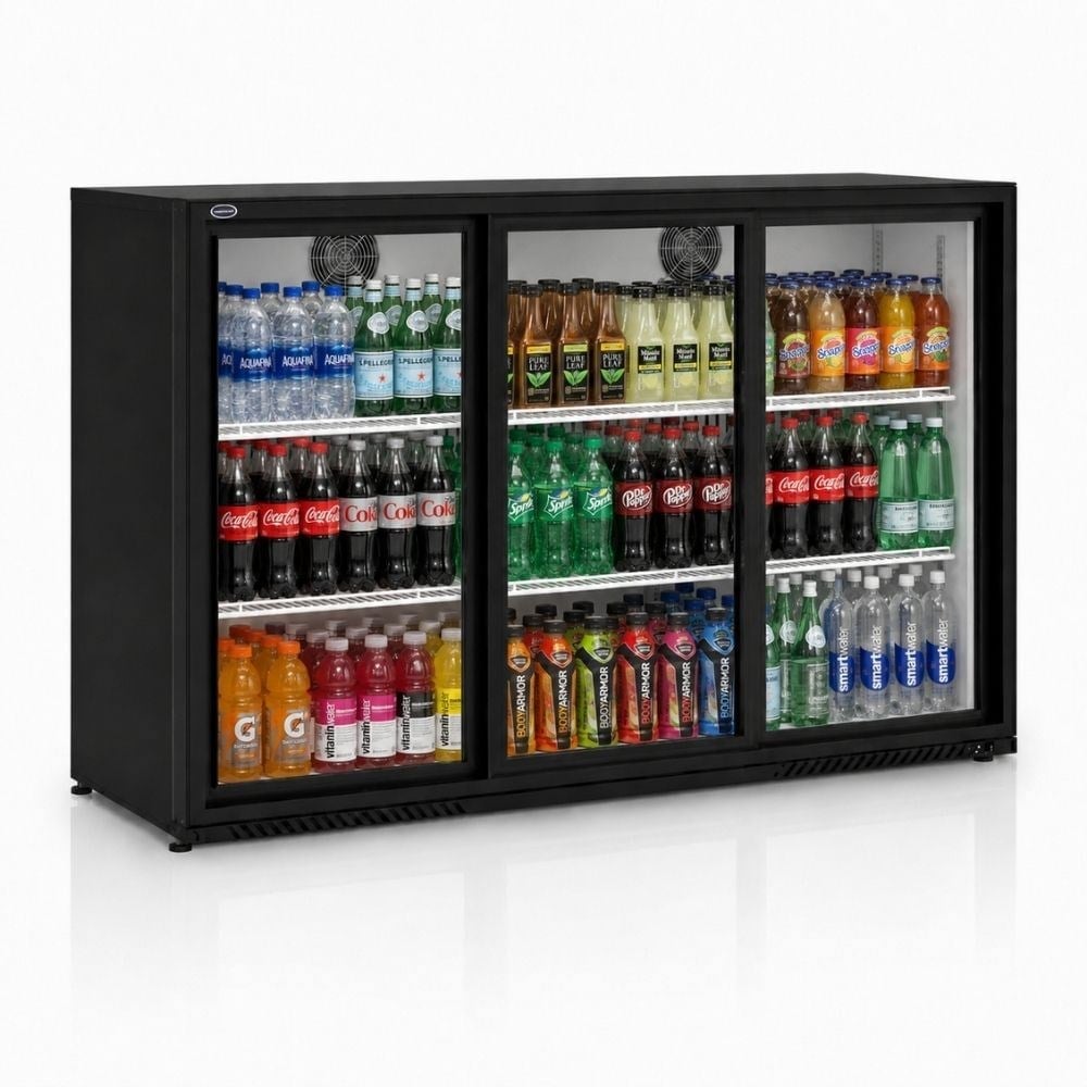 ŞENOCAKŞenocak S340 BB DD 3 Kapılı Menteşeli Backbar Şişe Soğutucu 220VS-340 BB DD