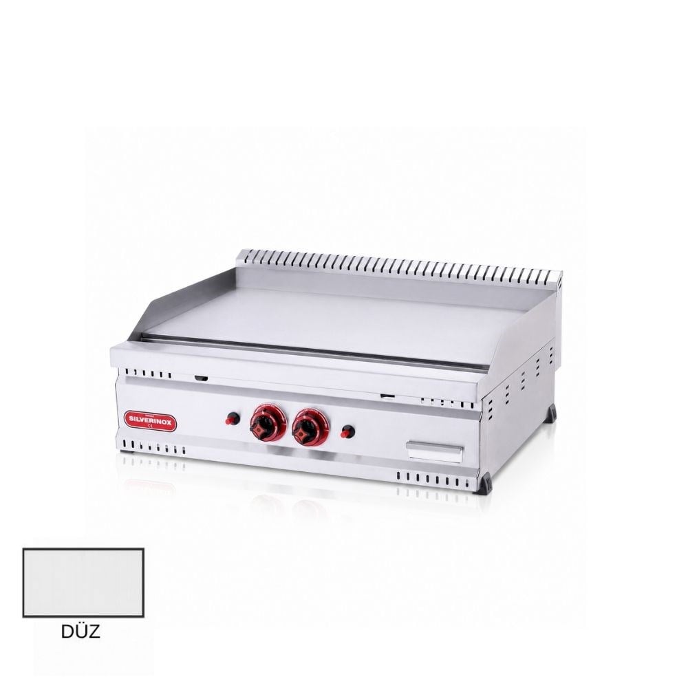 Işıkgaz SilverinoxSilverinox 600 Seri Tüplü Düz Pleyt Izgara 60x60 Cm 220VPG-60-D-G