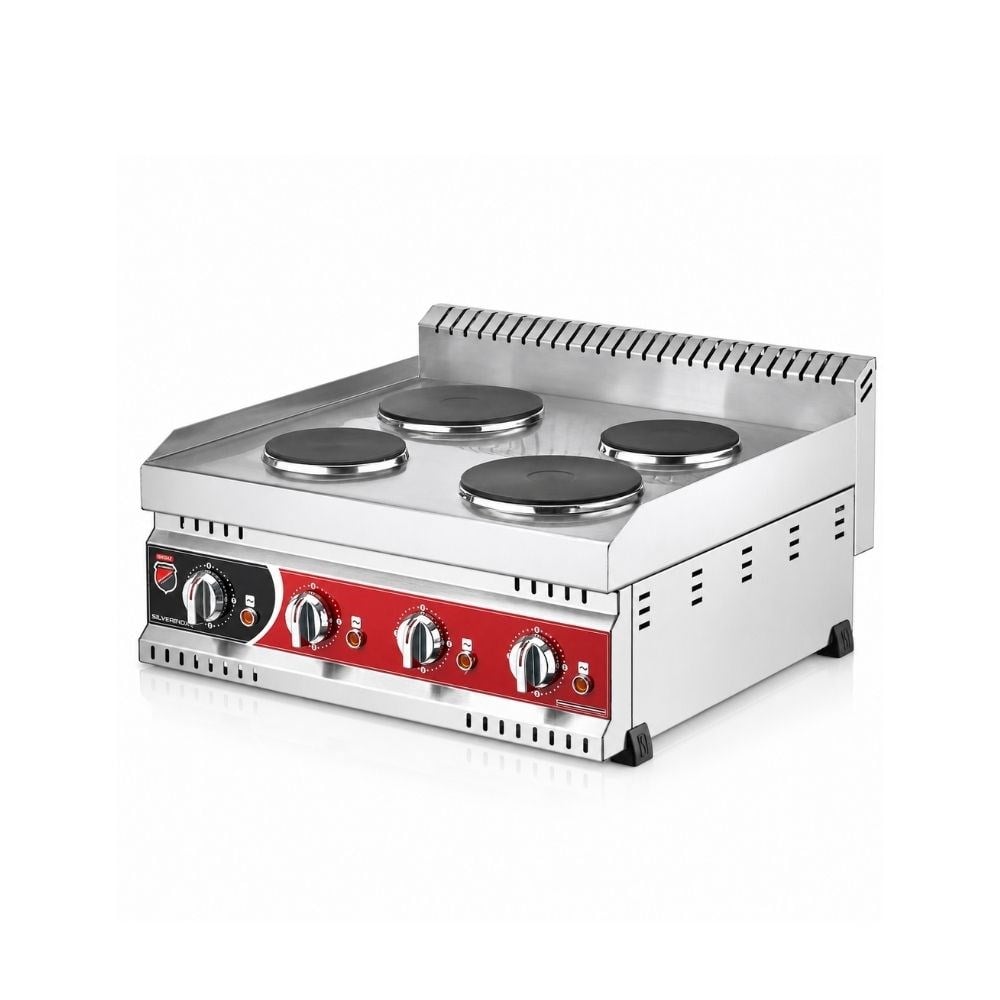 Işıkgaz SilverinoxSilverinox Elektrikli Set Üstü 4 Gözlü Pleyt Isıtıcı 220VEP-04