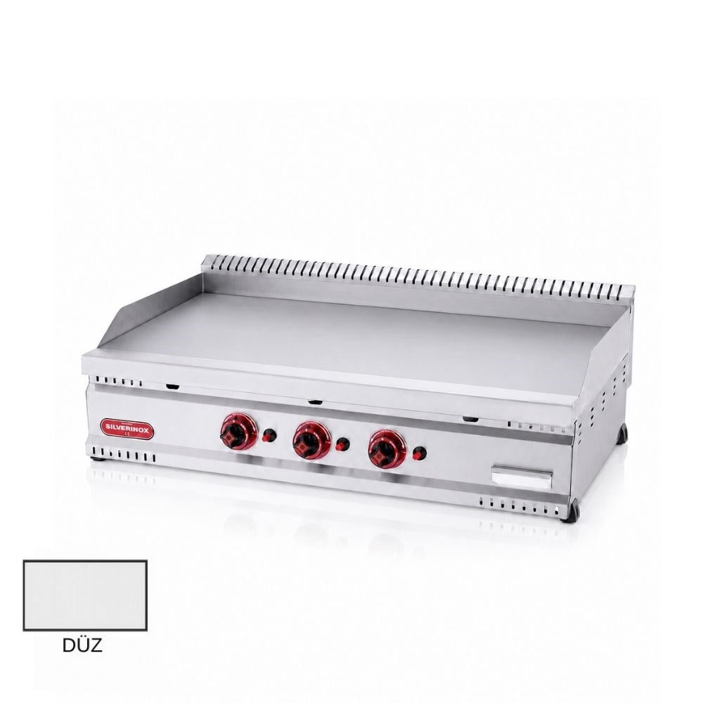 Işıkgaz SilverinoxSilverinox PG-80-D 600 Seri Doğalgazlı Düz Pleyt Izgara 80x60 Cm 7,60 kWPG-80-D