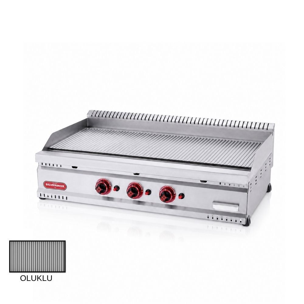 Işıkgaz SilverinoxSilverinox PG-80-T 600 Seri Doğalgazlı Tam Oluklu Izgara 80x60 Cm 7,60 kWPG-80-T