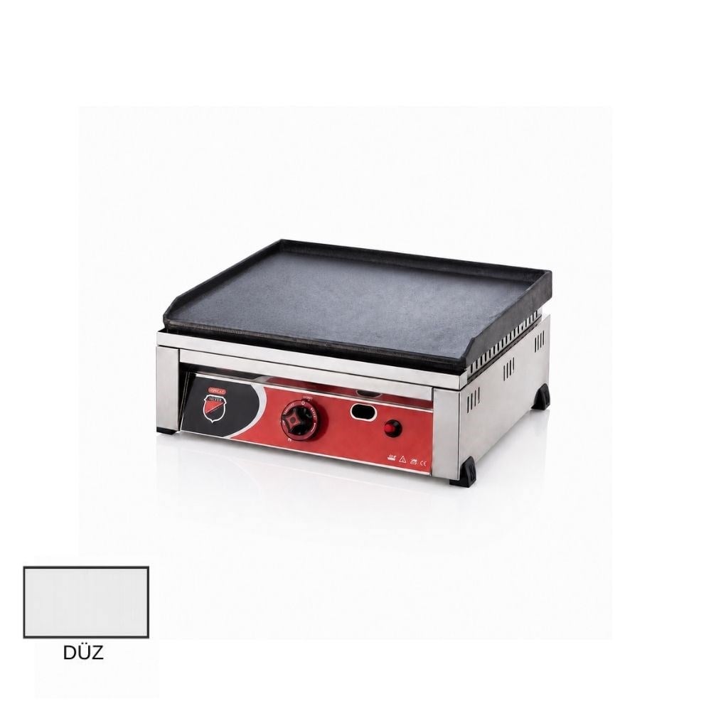 Işıkgaz SilverinoxSilverinox Tüplü Set Üstü Döküm Düz Pleyt Izgara 50 CmSLVR-2601-DZ
