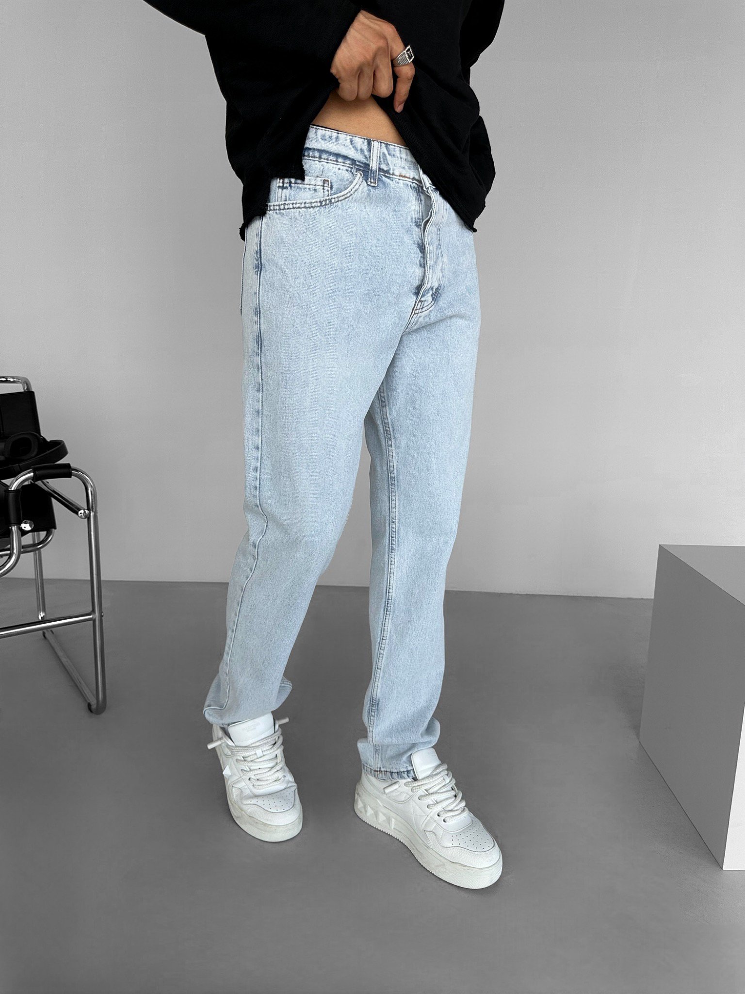 Erkek Regular Fit Basic Jean Açık Mavi