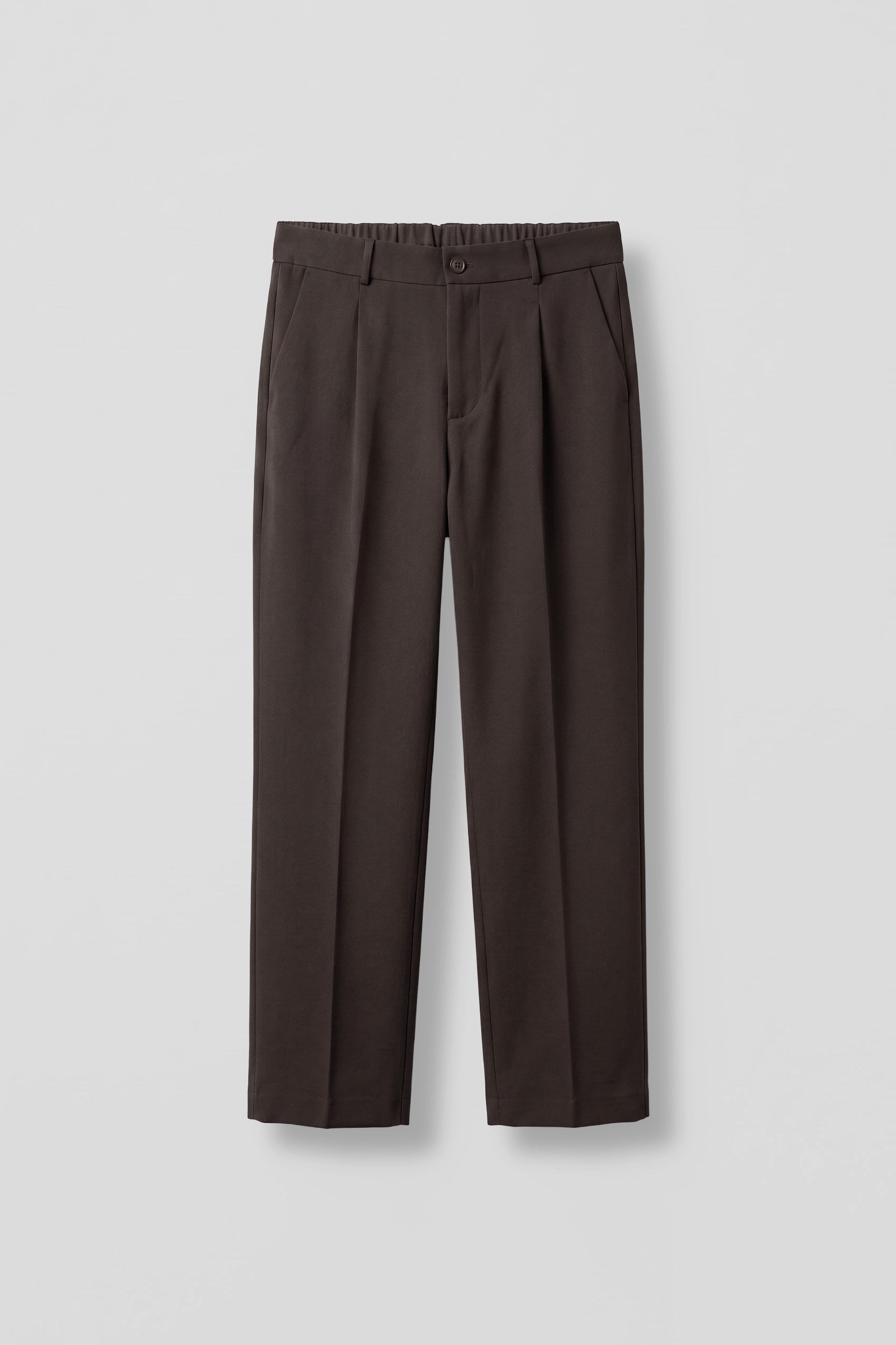 Erkek Baggy Fit Beli Lastikli Rahat Pantolon Kahverengi