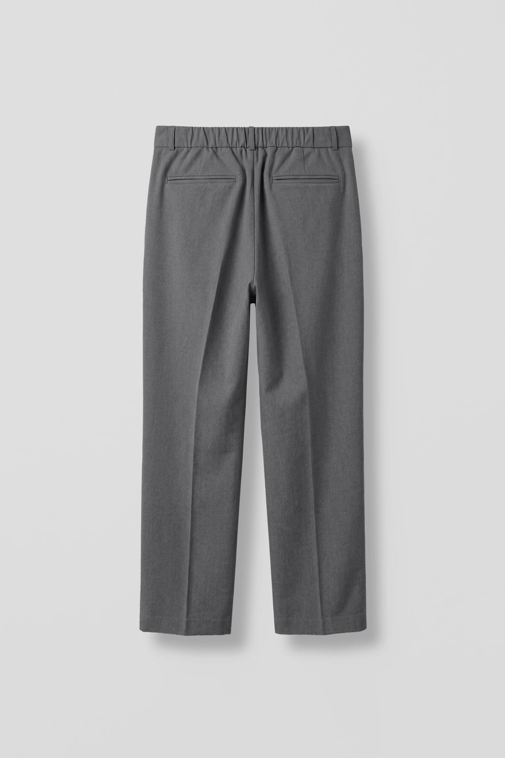 Erkek Baggy Fit Beli Lastikli Rahat Pantolon Gri Melanj