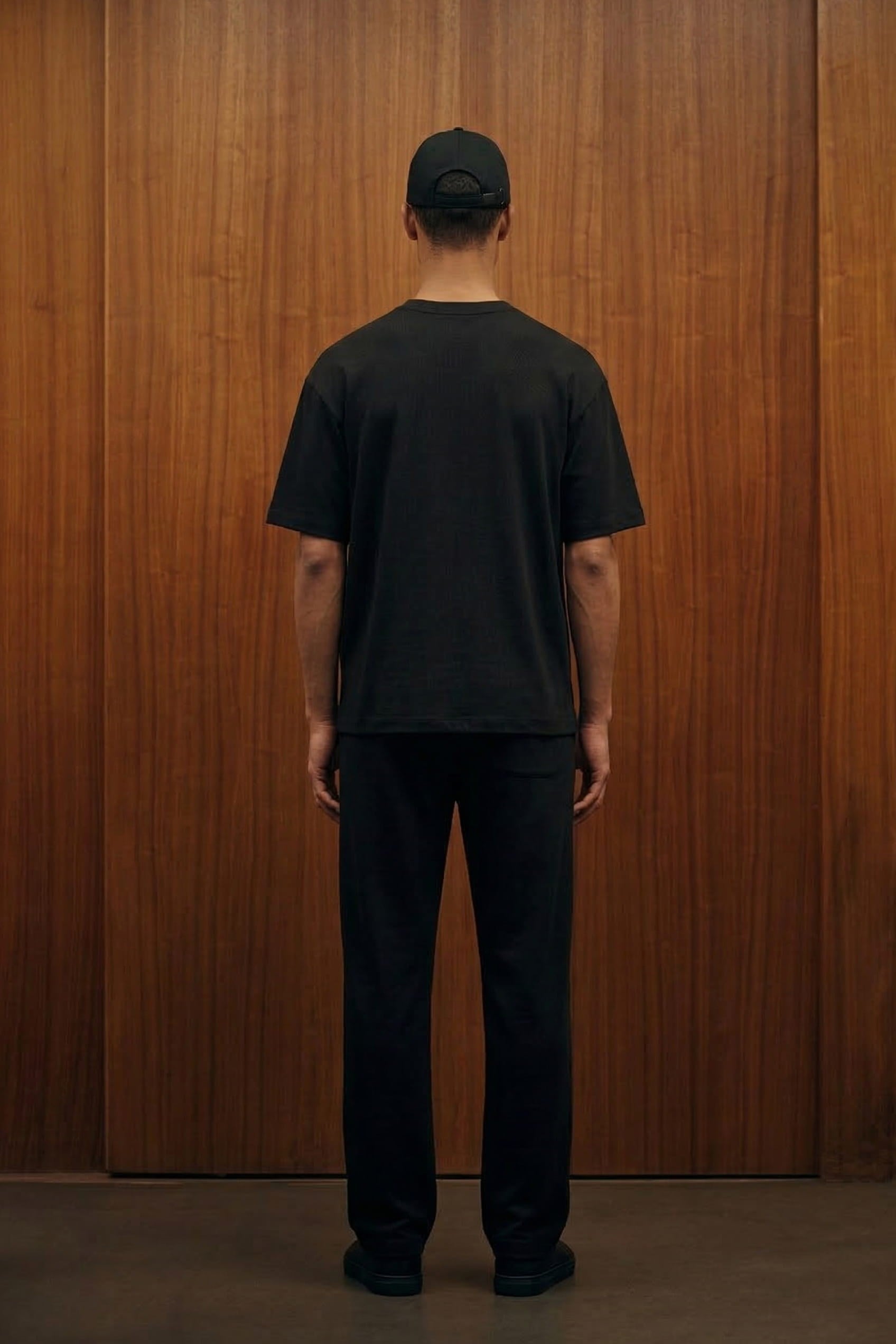 Erkek Baggy Fit Rahat Kesim Esnek Kumaş Eşofman Altı Siyah