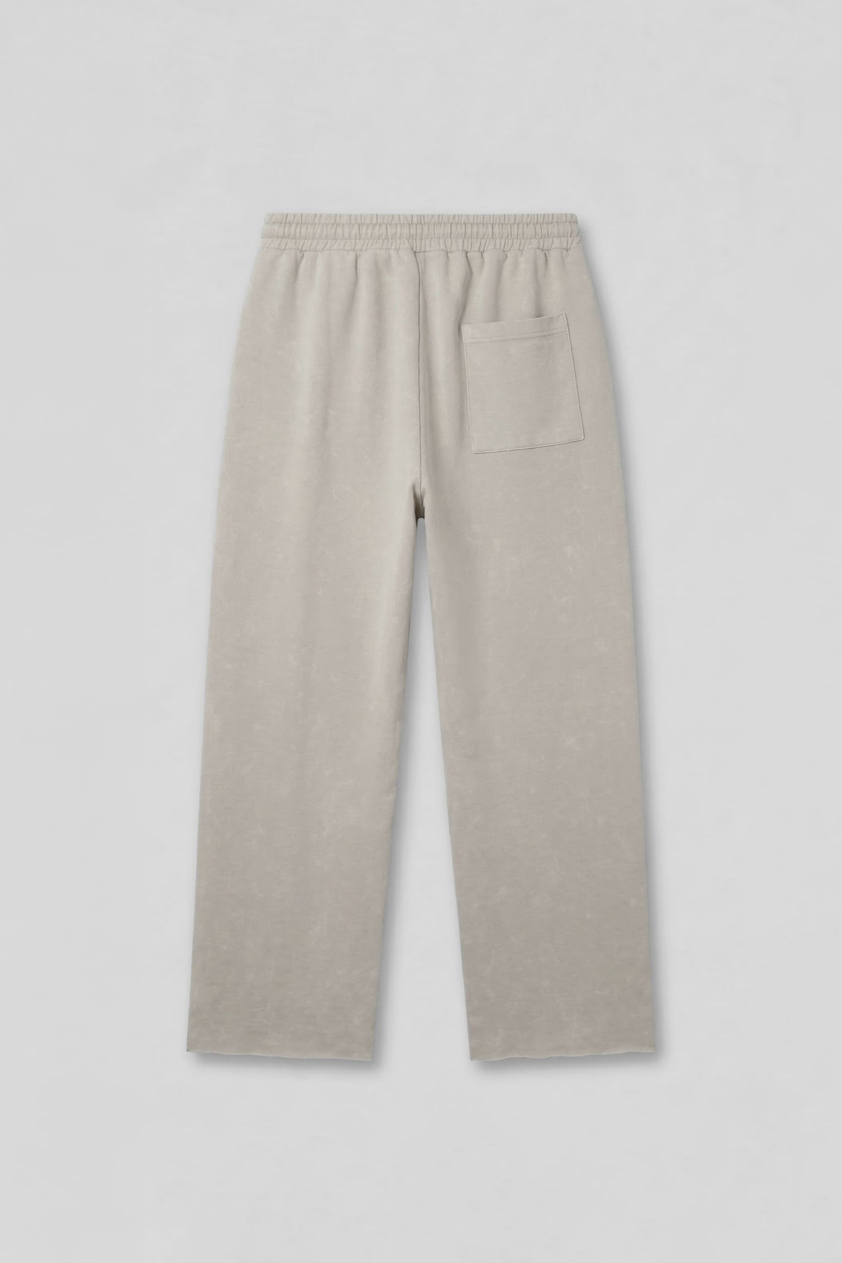 Erkek Baggy Fit Vintage Yıkamalı 08 Baskılı Eşofman Altı Gri