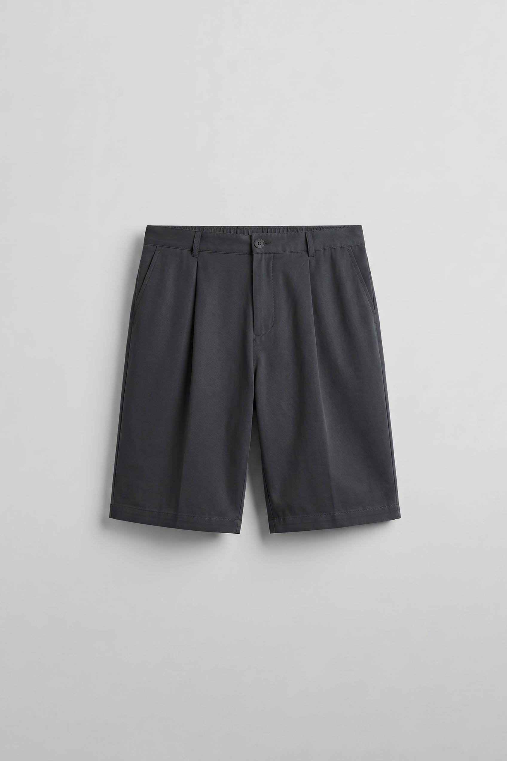 Erkek Baggy Kesim Modal Karışımlı Şort Siyah