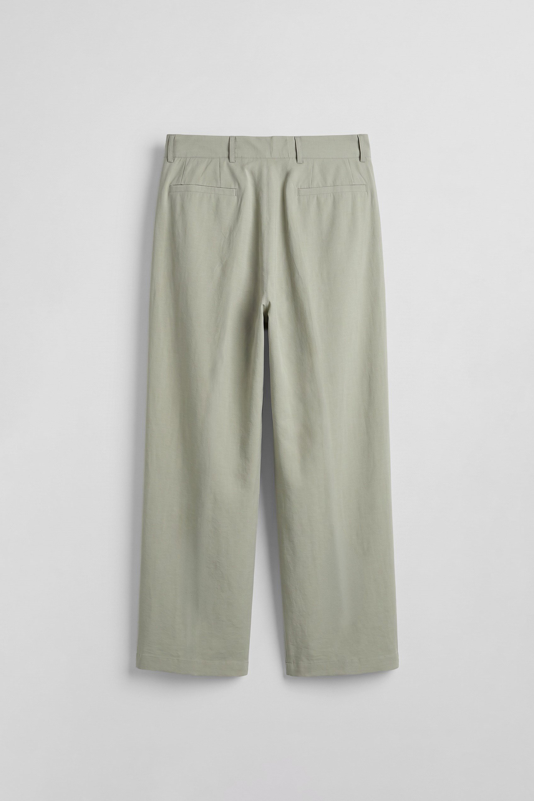 Erkek Baggy Pileli Modal Karışımlı Kumaş Pantolon Haki
