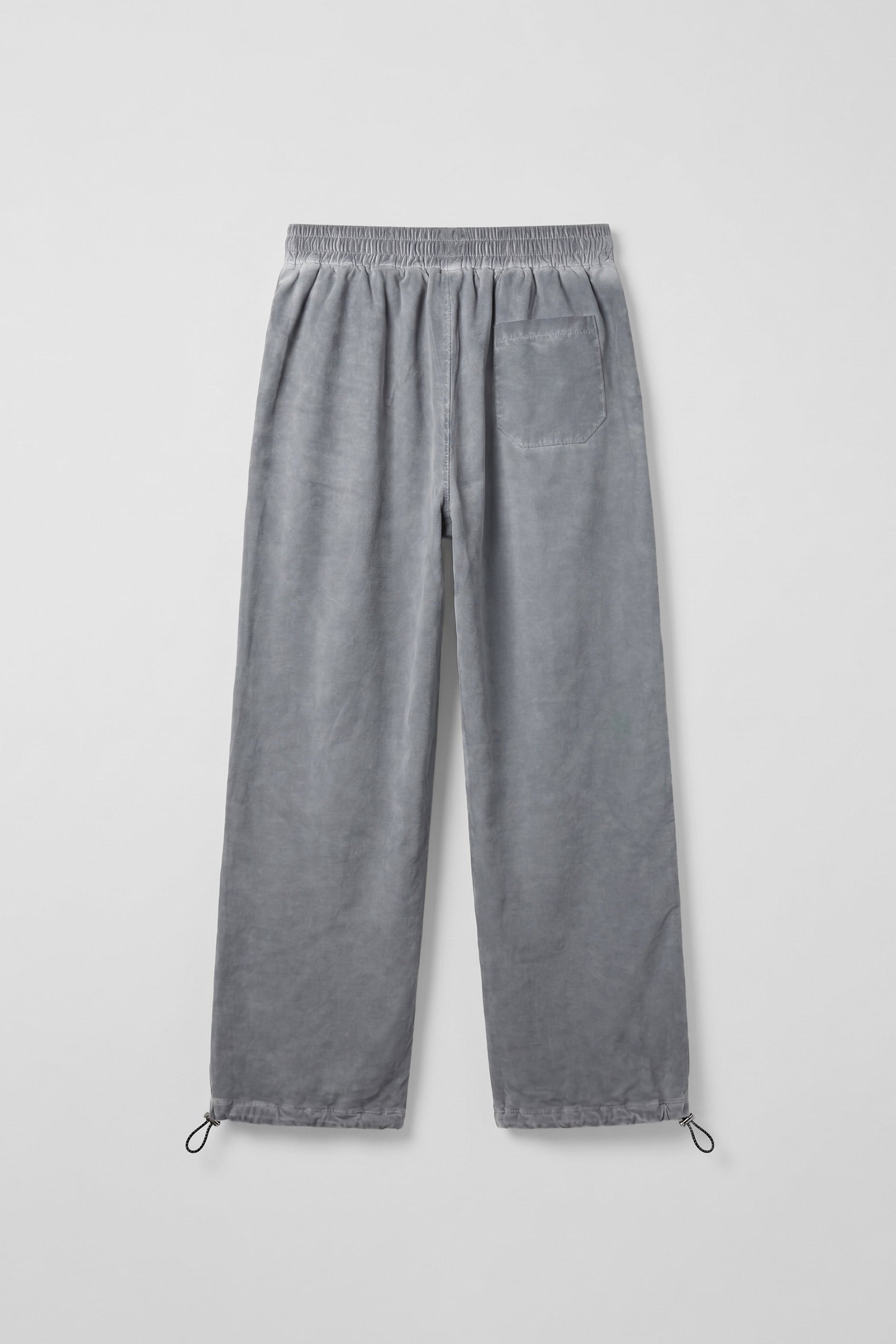 Erkek Baggy Yıkamalı Paraşüt Jogger Eşofman Altı Gri