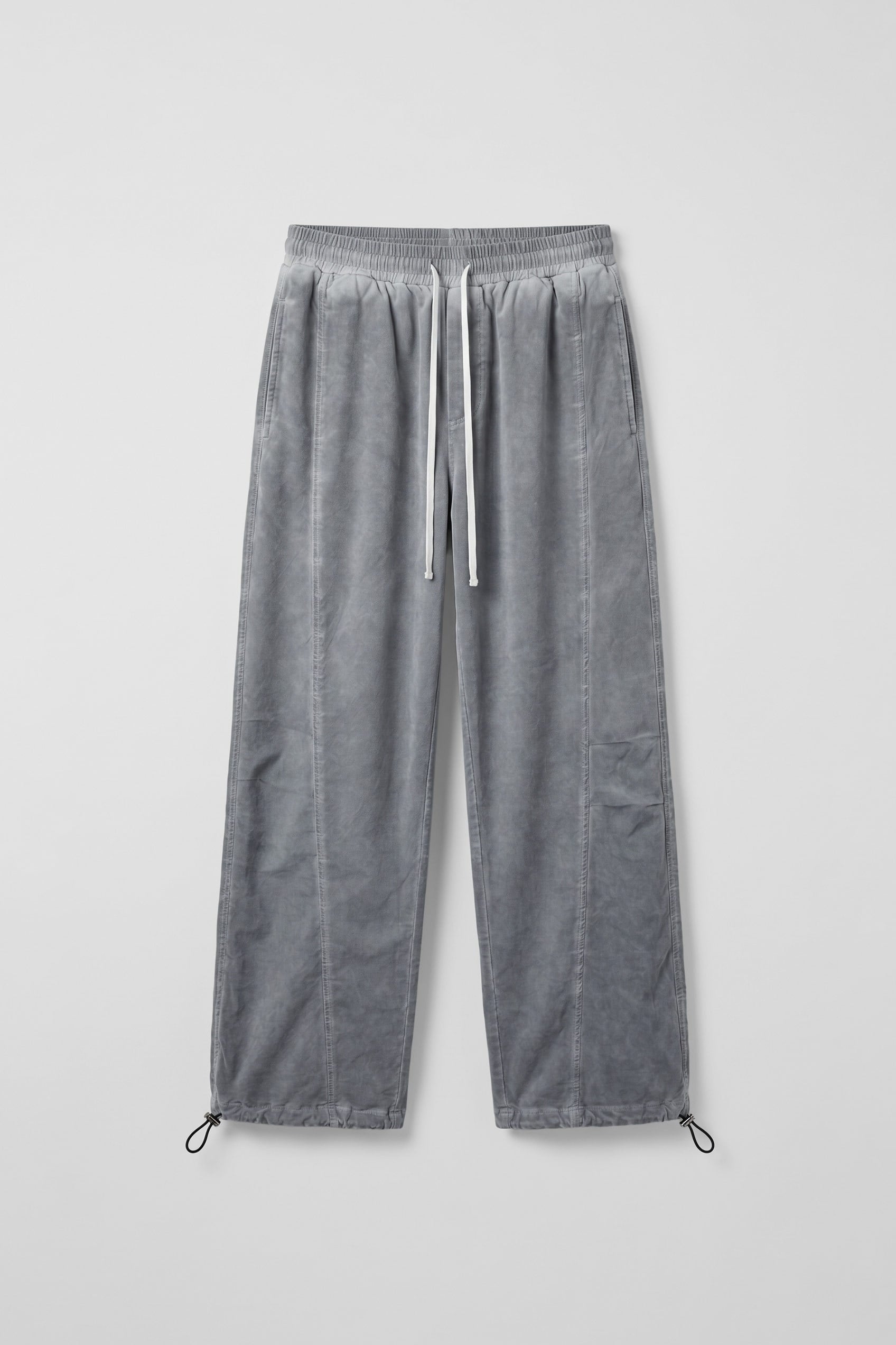 Erkek Baggy Yıkamalı Paraşüt Jogger Eşofman Altı Gri