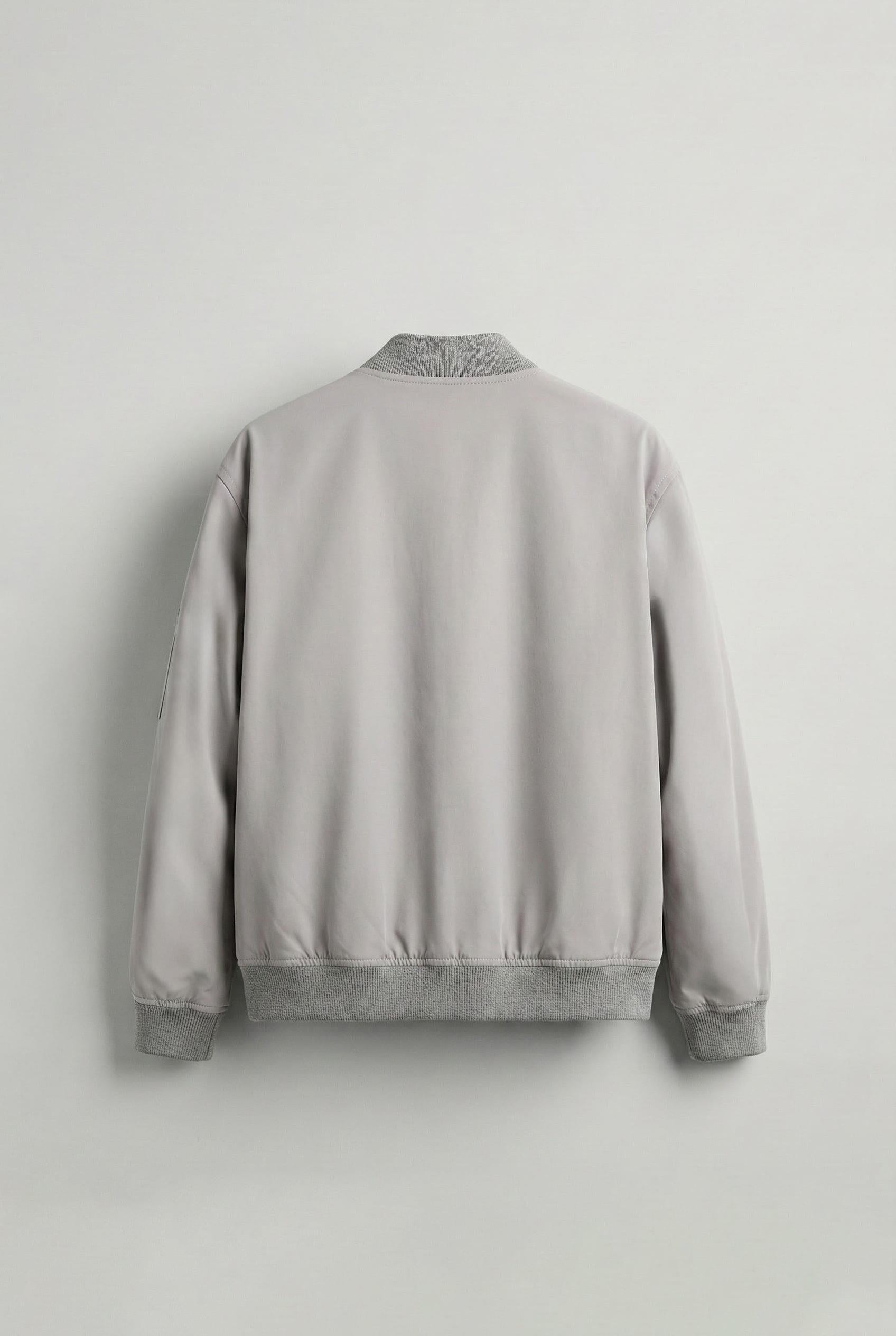 Erkek Basic Bomber Ceket Gri
