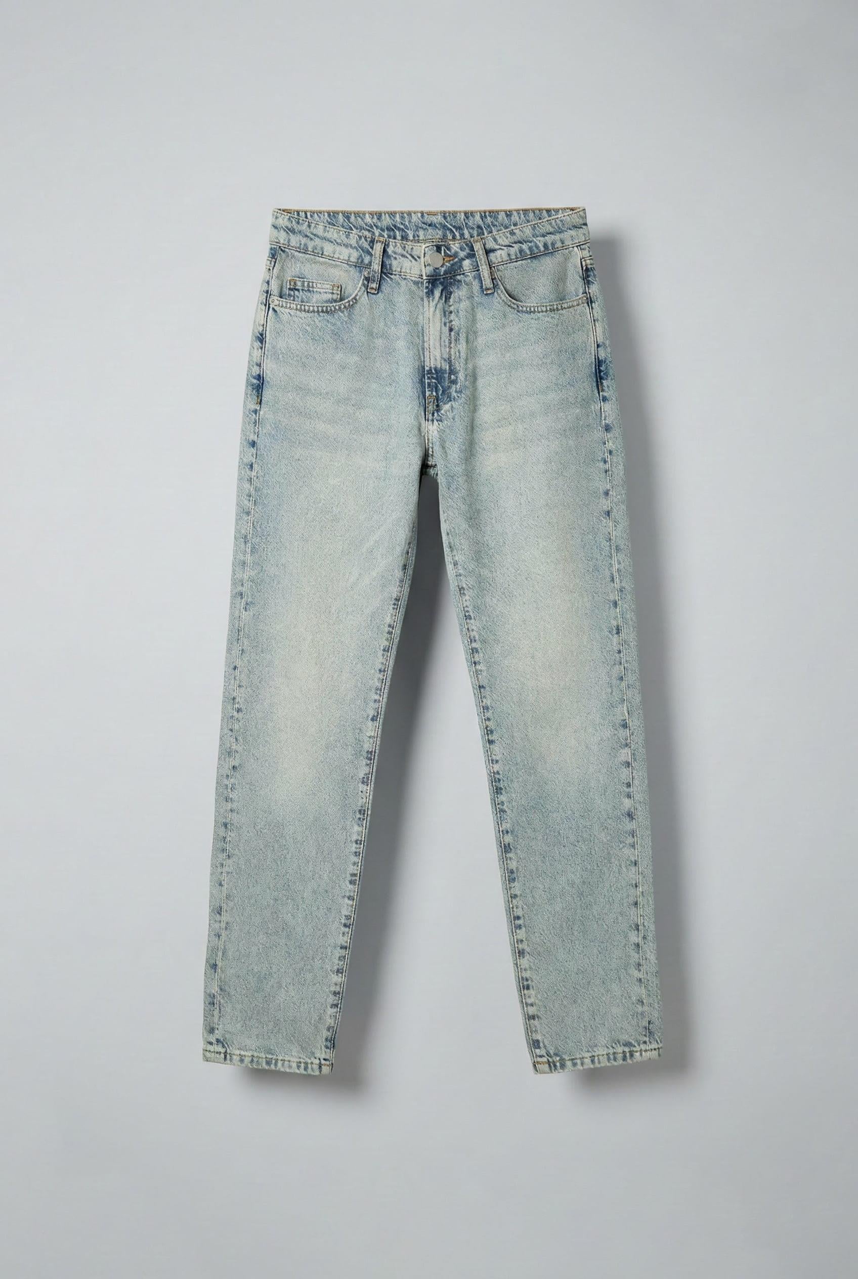 Erkek Basic Boyfriend Jean Soluk Mavi