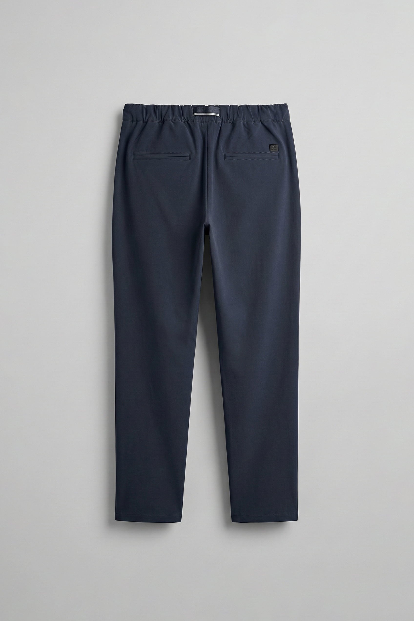 Erkek Beli Lastikli Tecno Kumaş Slim Fit Pantolon Lacivert