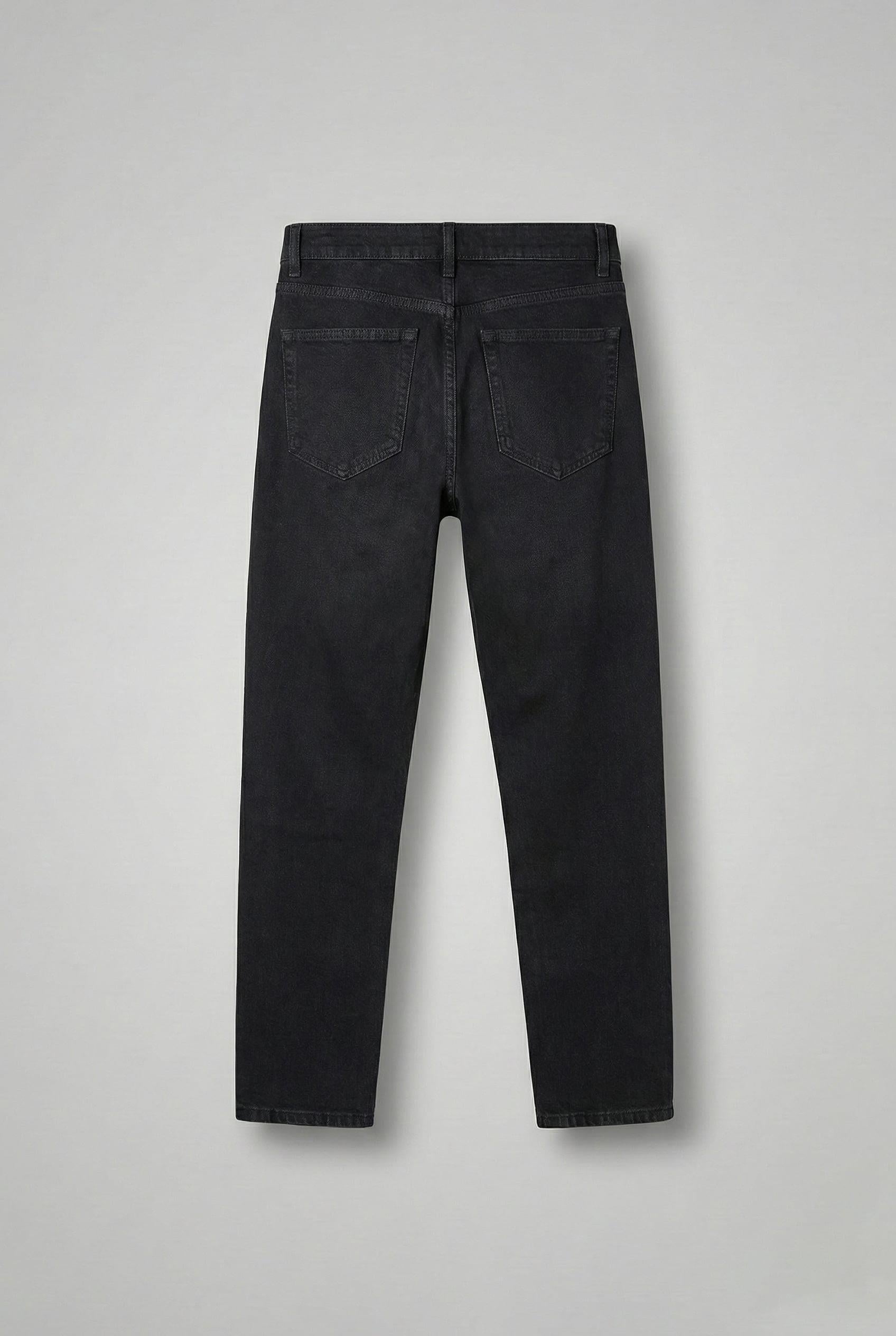 Erkek Boyfriend %100 Pamuk Jean Pantolon Siyah