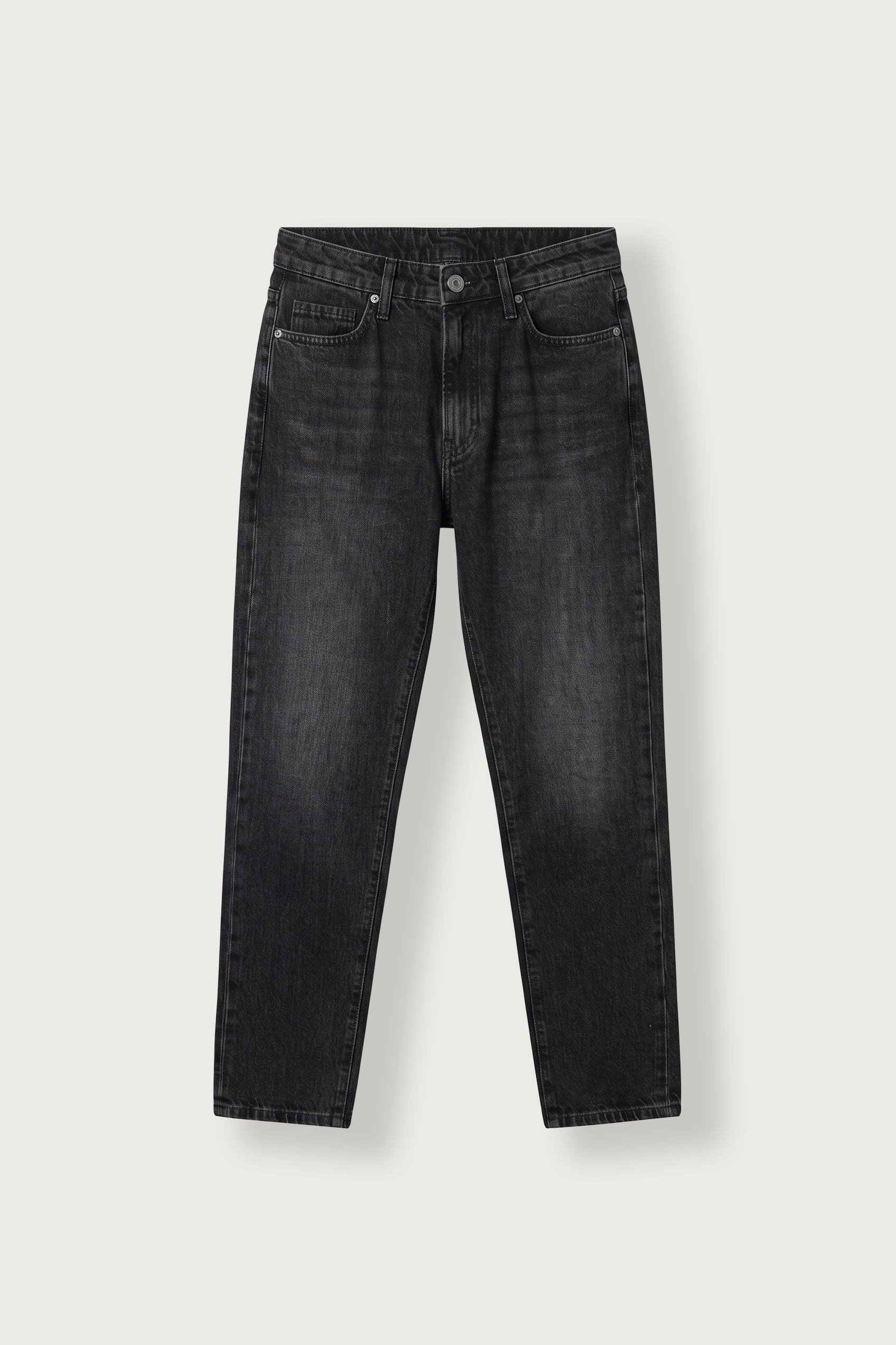 Erkek Boyfriend Fit Yıkamalı Jean Pantolon Siyah