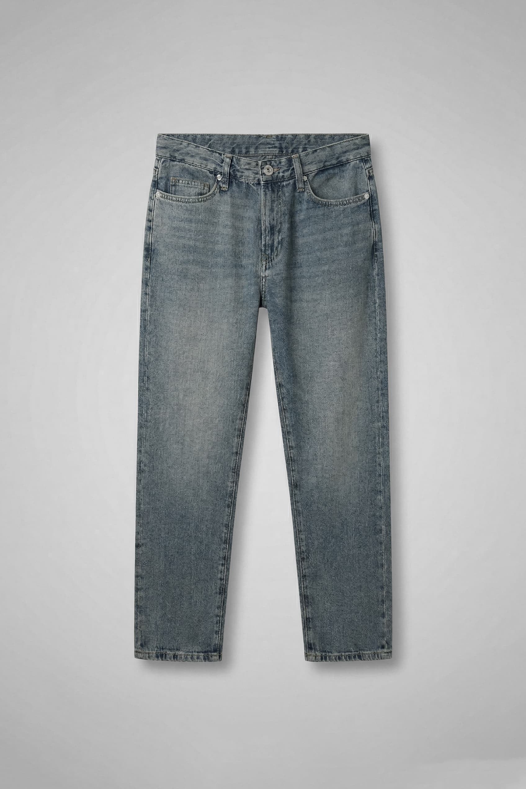 Erkek Boyfriend Yıkamalı Jean Pantolon Soluk Mavi