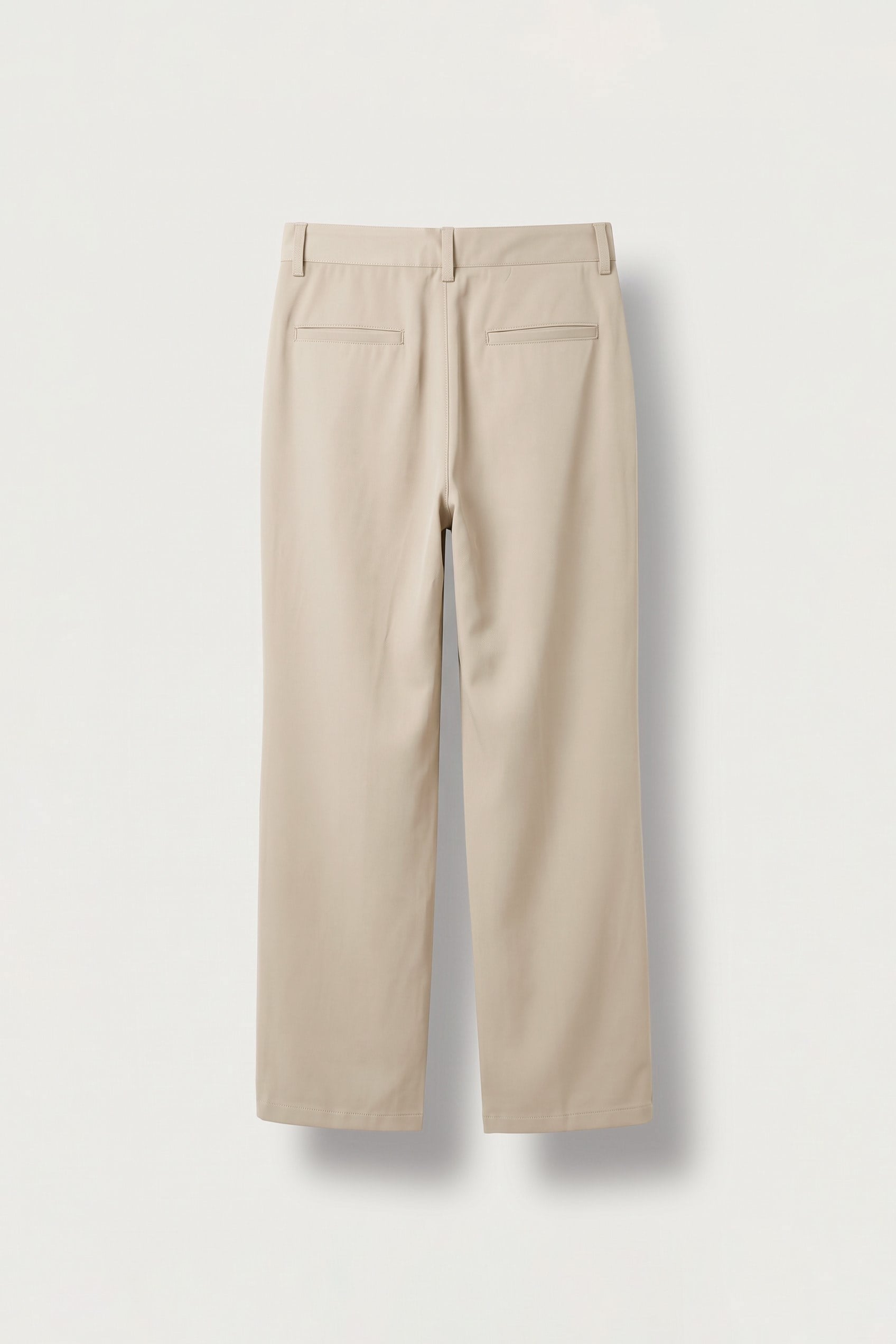 Erkek Flare Fit Dökümlü Kumaş Pantolon Bej