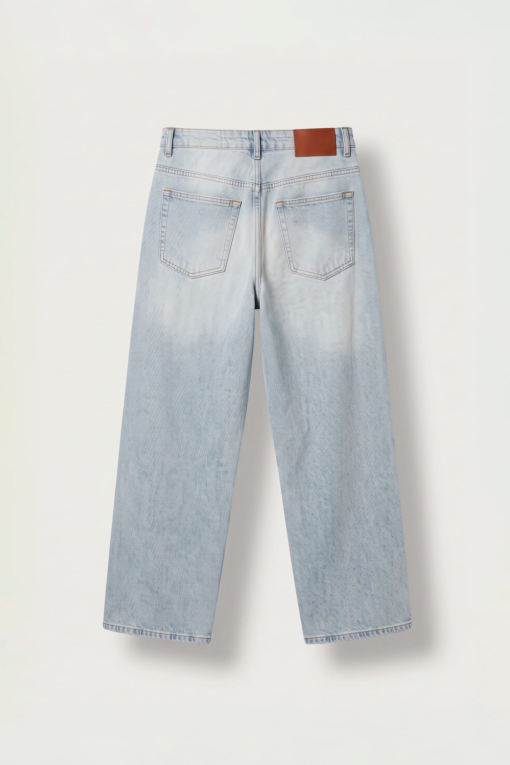 Erkek Old School Baggy Fit Jean Pantolon Açık Mavi