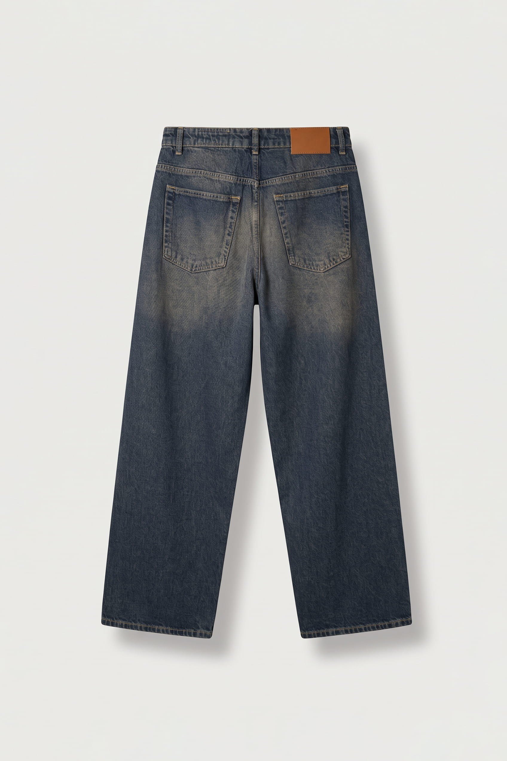 Erkek Old School Baggy Fit Jean Pantolon Lacivert