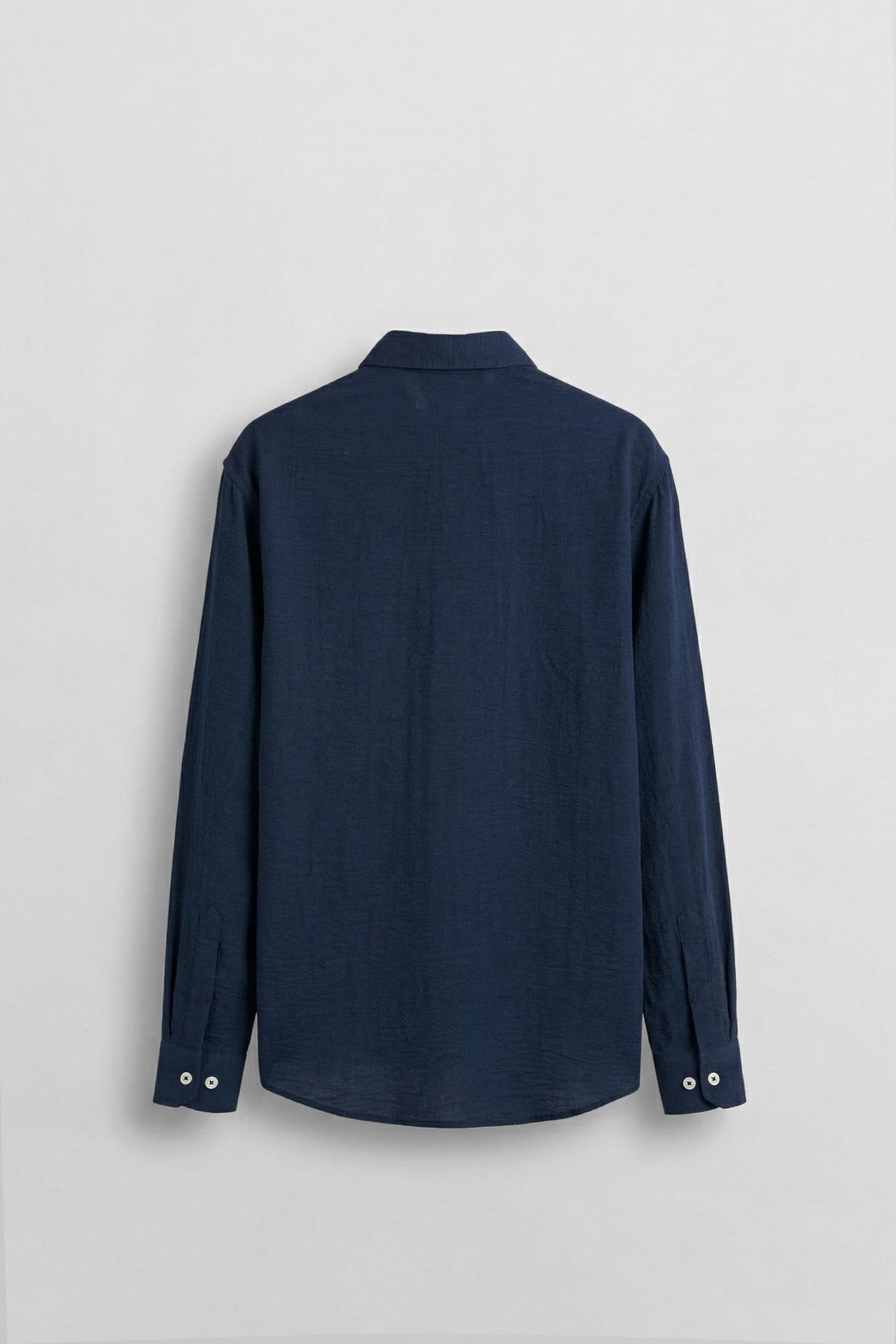 Erkek Oversize Basic Rahat Gömlek Lacivert