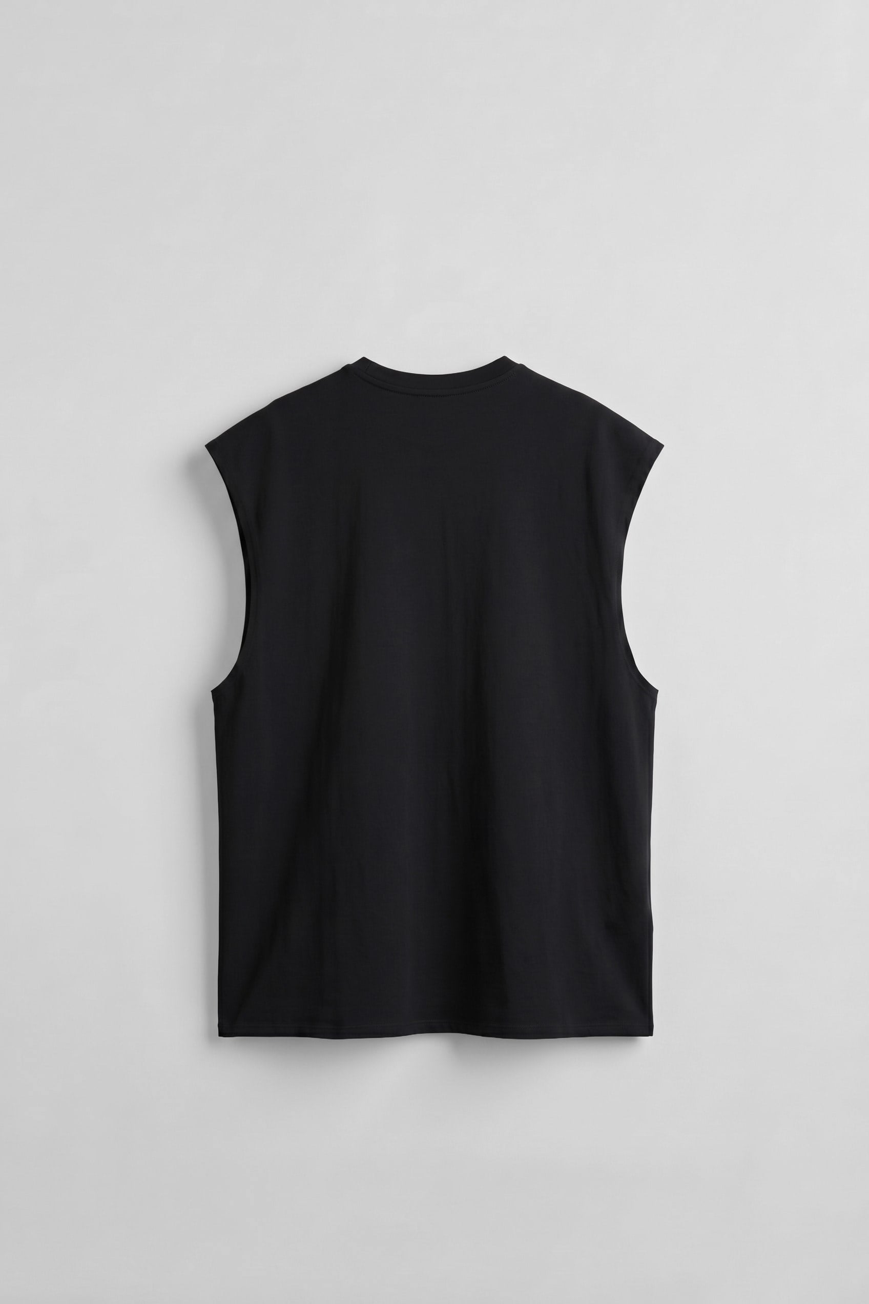 Erkek Basketçi Model Oversize Kolsuz T-Shirt Siyah